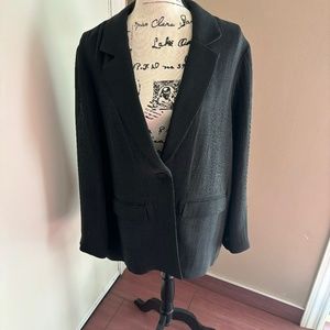 Eileen Fisher silk blend jacket